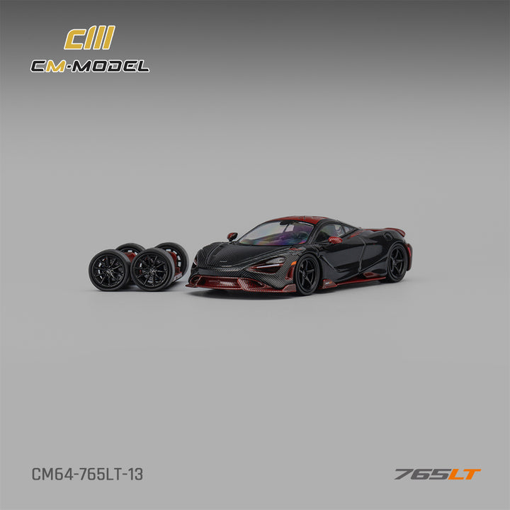 [Preorder] CM Model 1:64 Mclaren 765LT Full Carbon Red CM64-765LT-13