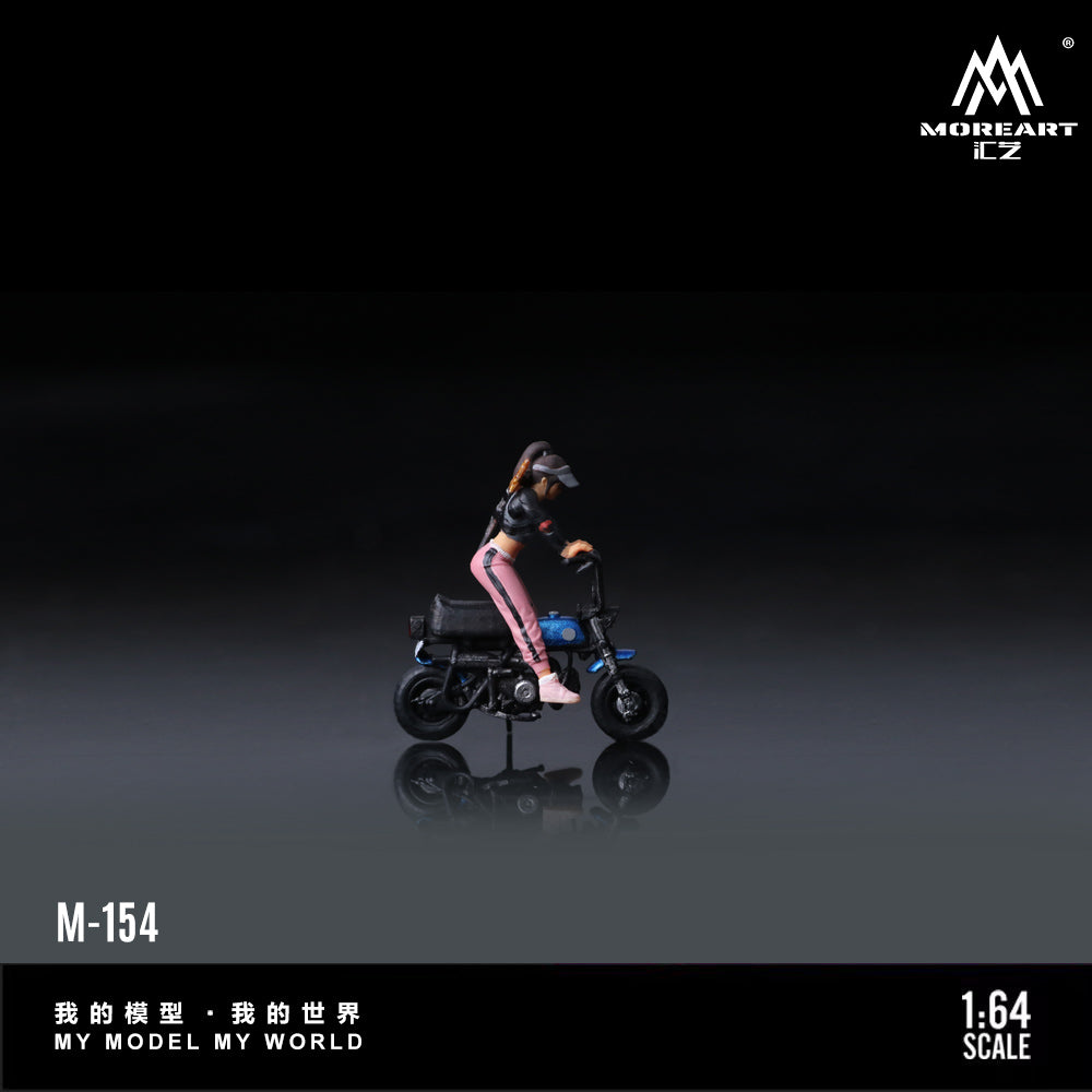 [Preorder] MoreArt 1:64 Racing Female Motorcycle Doll MO222154