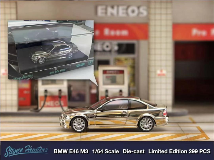 Stance Hunters 1:64 BMW E46 M3 with BBS wheels (2 Colors)