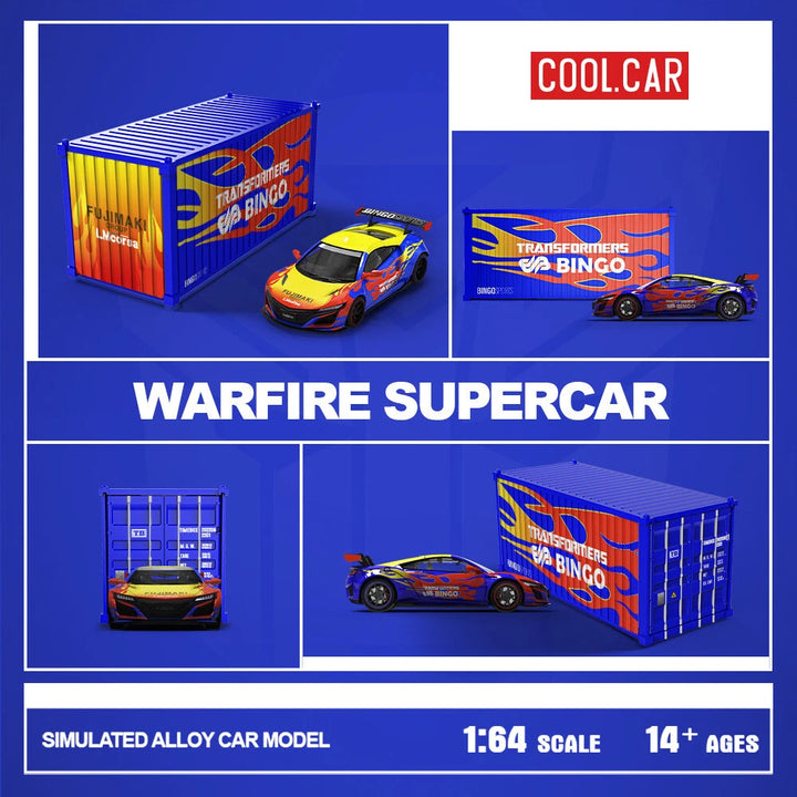 Cool Car 1:64 Honda NSX Warfire Supercar CC641621