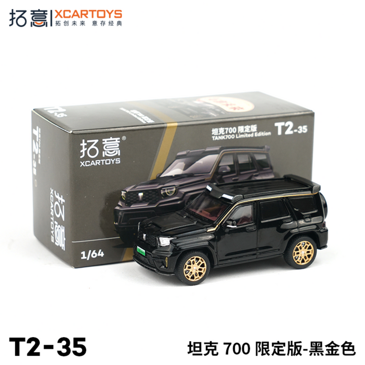 [Preorder] XCARTOYS 1:64 Tank 700 4x4 Limited Edition - Black/Gold