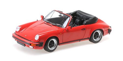 MINICHAMPS 1:18 PORSCHE 911 CARRERA 3.2 CABRIOLET - 1983 - RED