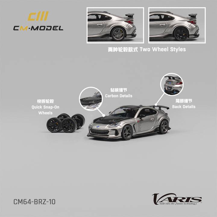 [Preorder] CM Model 1:64 Subaru BRZ Varis Widebody Metallic Gray