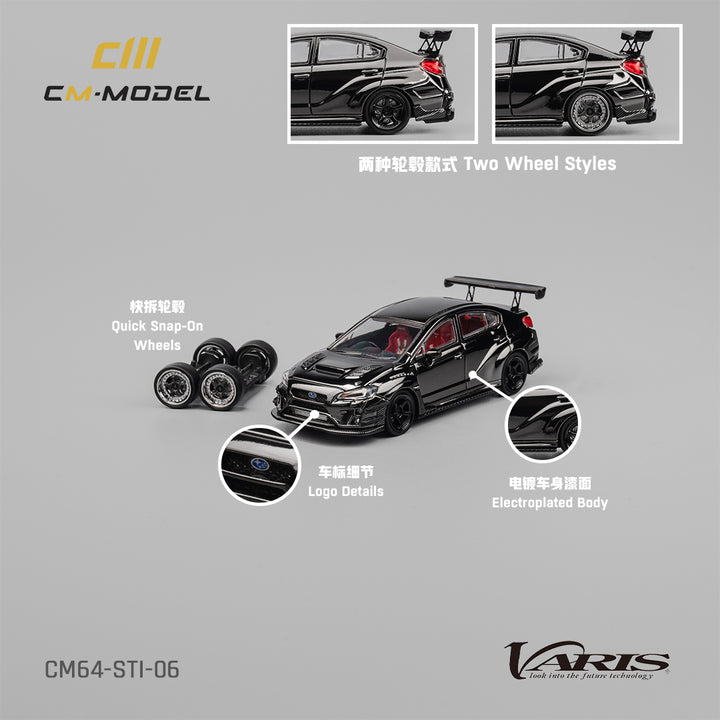 [Preorder] CM Model 1:64 Subaru Varis Wide Body 1.0 Chrome Black