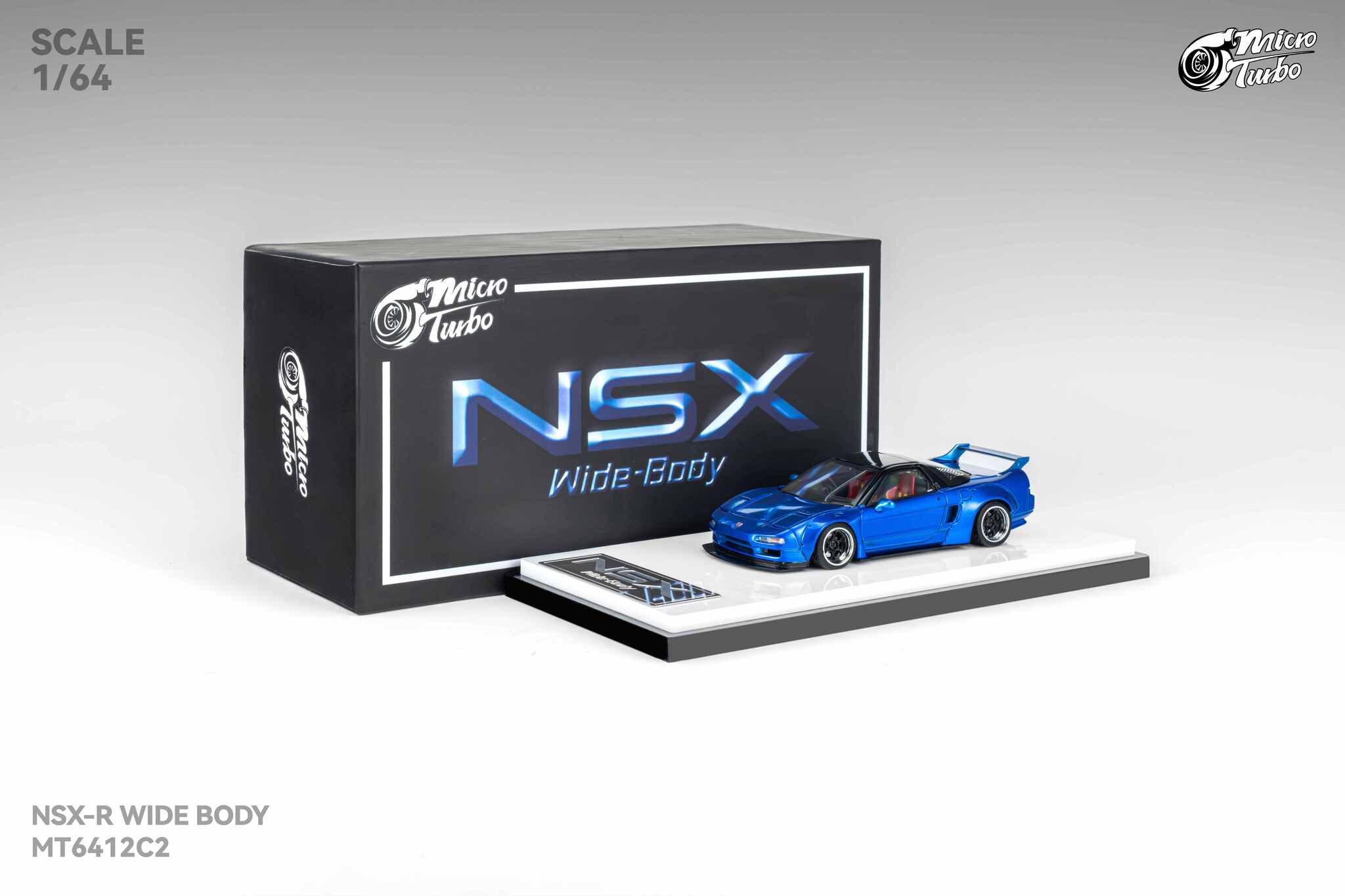Preorder] Microturbo 1:64 Custom NSX Wide Body - Candy Blue