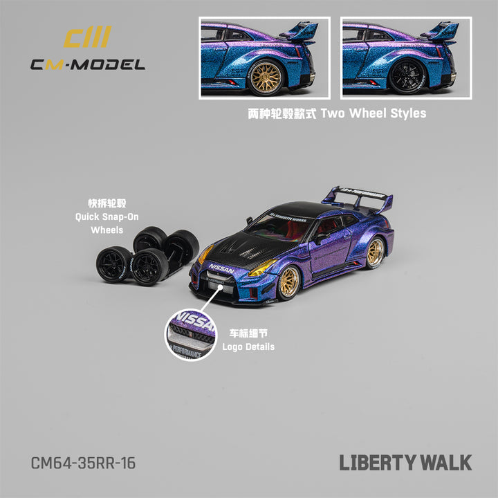 [Preorder] CM Model 1:64 Nissan LBWK 35GT-RR Chameleon with Carbon CM64-35RR-16