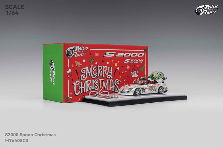 [Preorder] Microturbo 1:64 Custom S2000 Spoon - Christmas MT6408C3