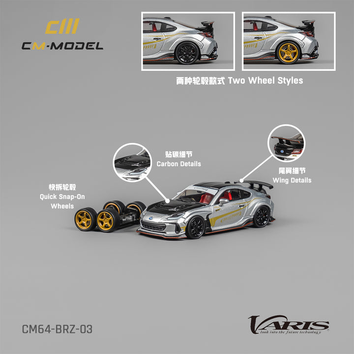 [Preorder] CM Model 1:64 SUBARU BRZ Varis ARISING-1 - Silver