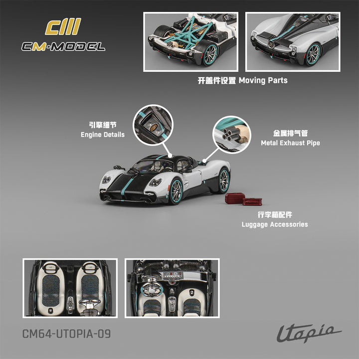 [Preorder] CM Model 1:64 Pagani Utopia Pearl White