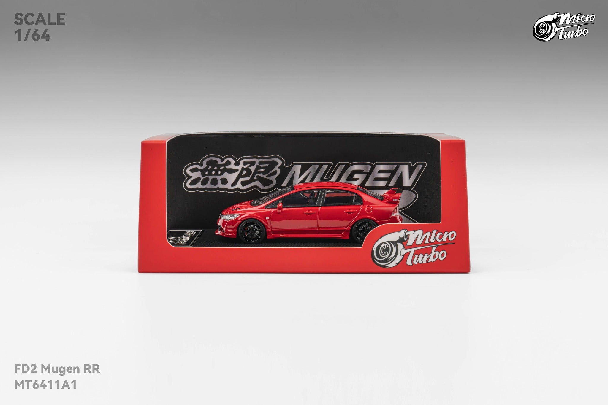 Microturbo 1:64 Custom Honda Civic Type R FD2 MUGEN RR - Red