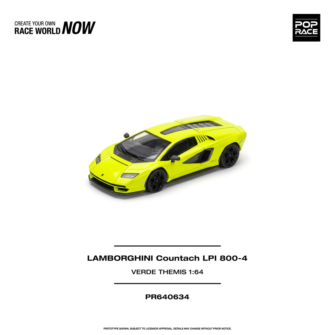[Preorder] POPRACE 1:64 LAMBORGHINI COUNTACH LPI 800-4 VERDE THEMIS PR640634
