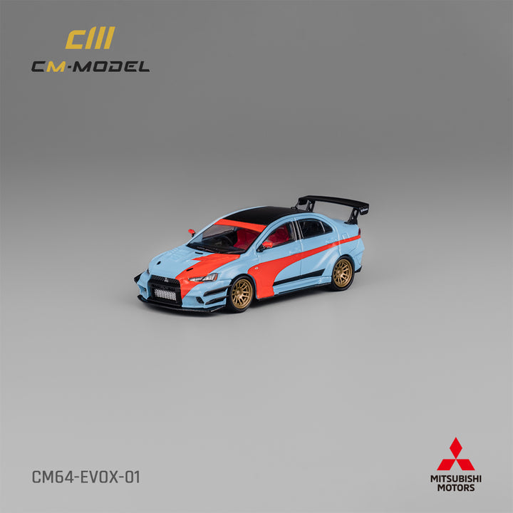 [Preorder] CM Model 1:64 Mitsubishi Lancer Evo X Varis Widebody Orange & Blue CM64-EVOX-01