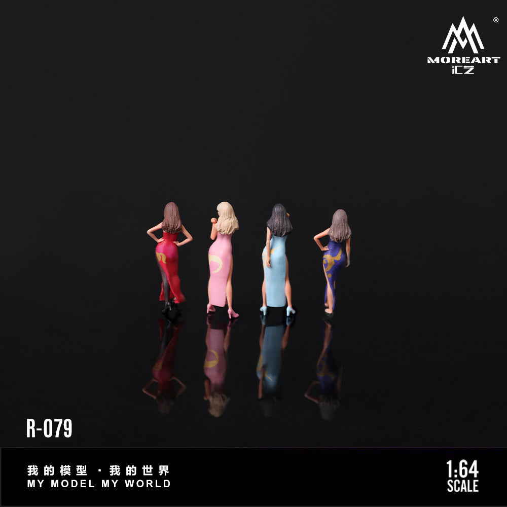 [Preorder] MoreArt 1:64 FIRE HORSE LUCKY CAR MODEL FOUR SISTERS SET MO223079