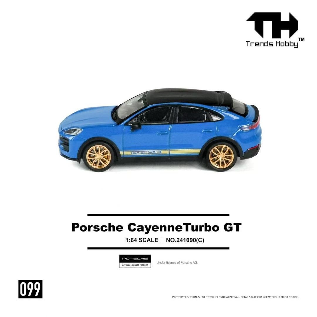 [Preorder] Trends Hobby 1:64 Porsche Cayenne Turbo GT - Blue 241090(C)