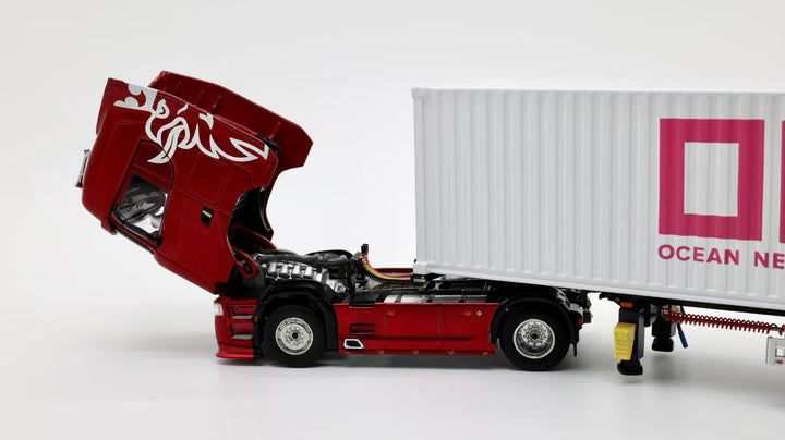 [Preorder] Tubro Truck 1:64 Scania 730S 4x2 Trailer With Extendable Container Trailer Set (6 Versions)