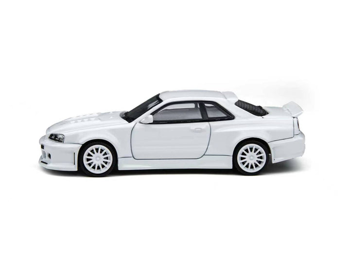 [Preorder] TimeMicro × PSC DESIGN 1:64 Nissan R34 "Smilodon" White TM648402