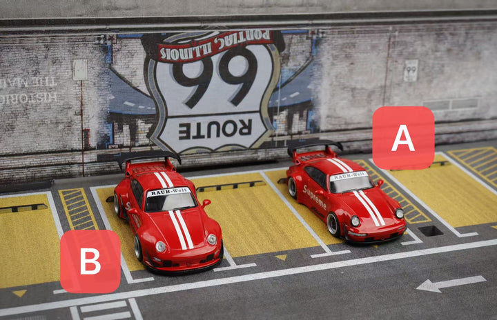 Decode 1:64 Porsche Rwb964/993 SUP livery DE6416010/DE6417006