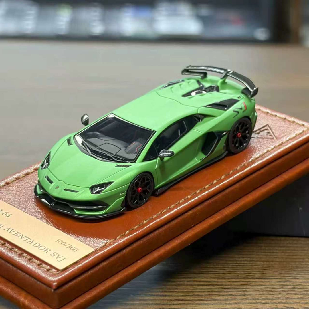 [Preorder] Make Up 1:64 Lamborghini Aventador SVJ 2018 Verde Alceo TM007A