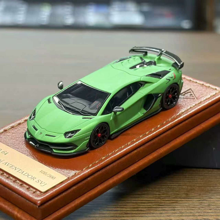 [Preorder] Make Up 1:64 Lamborghini Aventador SVJ 2018 Verde Alceo TM007A