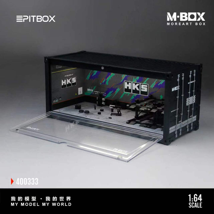 [Preorder] MBOX 1:64 HKS PAINTING AND MAINTENANCEWORKSHOP SCENE MB400333