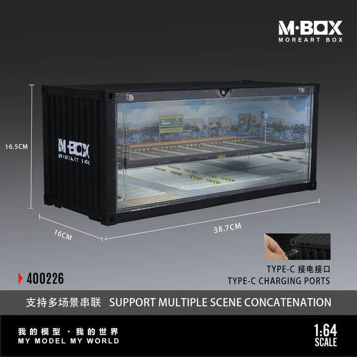 [Preorder] MBOX 1:64 CONTAINER UNDERGROUND PARKING GARAGESCENE-VERSION B MB400226