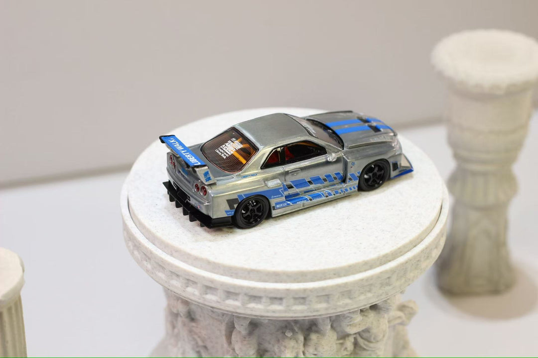 [Preorder] Nitro Blaze 1:64 Skyline ER34 LB Super Silhouette Widebody (2 Versions)