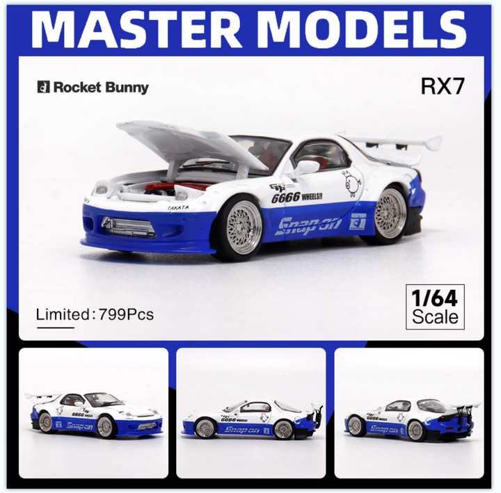 [Preorder] Master Model 1:64 Mazda RX7 Pocket Bunny (4 Colours)