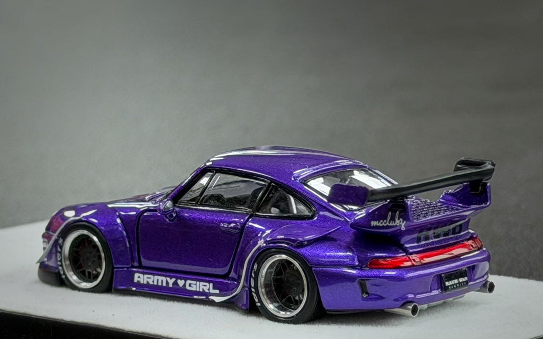 [Preorder] PGM 1:64 Porsche RWB 993 Metallic Purple (2 Versions) PGM-640314