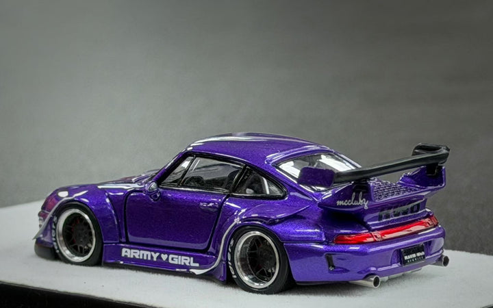 [Preorder] PGM 1:64 Porsche RWB 993 Metallic Purple (2 Versions) PGM-640314