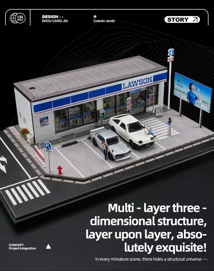 [Preorder] SHOU CANG JIA 1:64 Lawson Convenience Store (Large) SCENE SCJ-82045-A