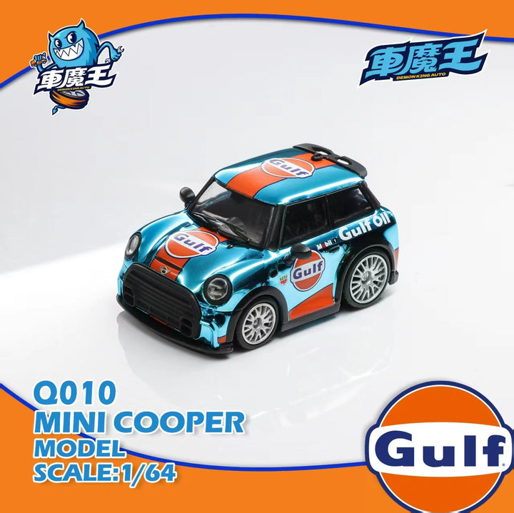 [Preorder] DEMON KING AUTO 1:64 BMW Mini Cooper Q Version Chrome Gulf DKA-Q010