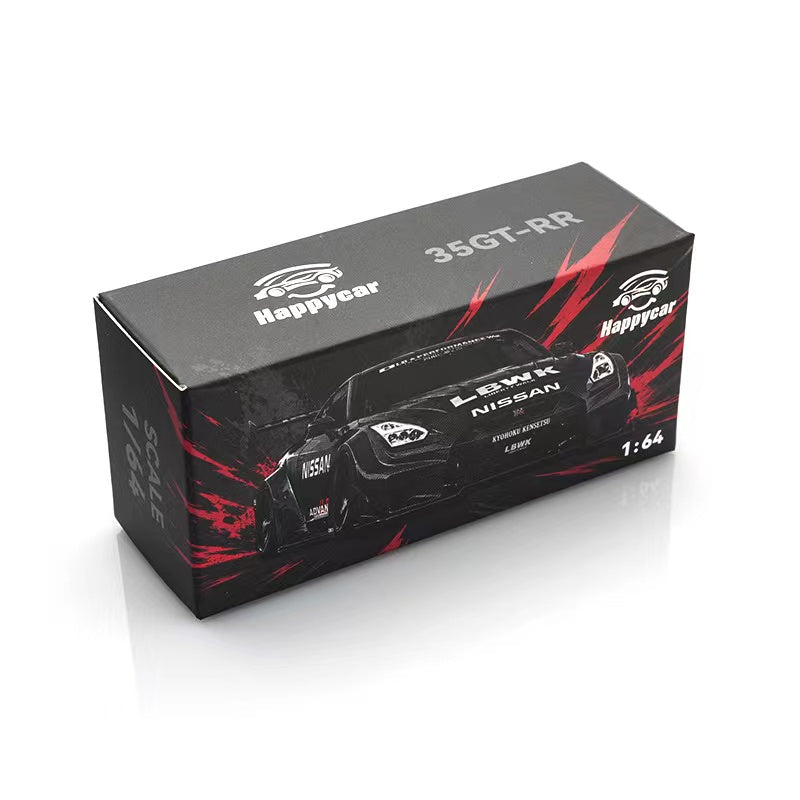 [Preorder] HappyCar 1:64 JDM LBWK GT-R35 Modified Version (2 Versions)