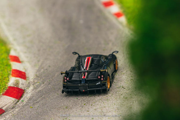 [Preorder] Tarmac Works 1:64 Pagani Imola Matt Black Carbon Fiber T64G-TL046-BCF