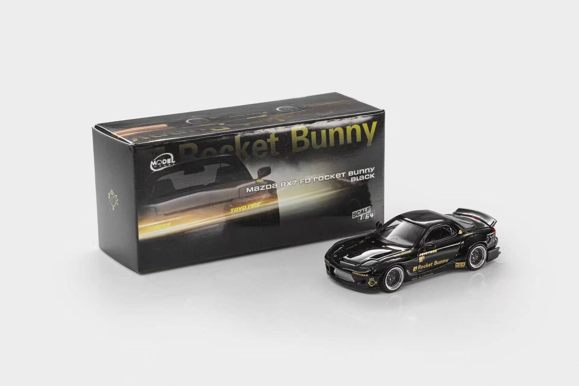 Preorder] ModelModel 1:64 Mazda RX-7 FD Rocket Bunny Black MM64