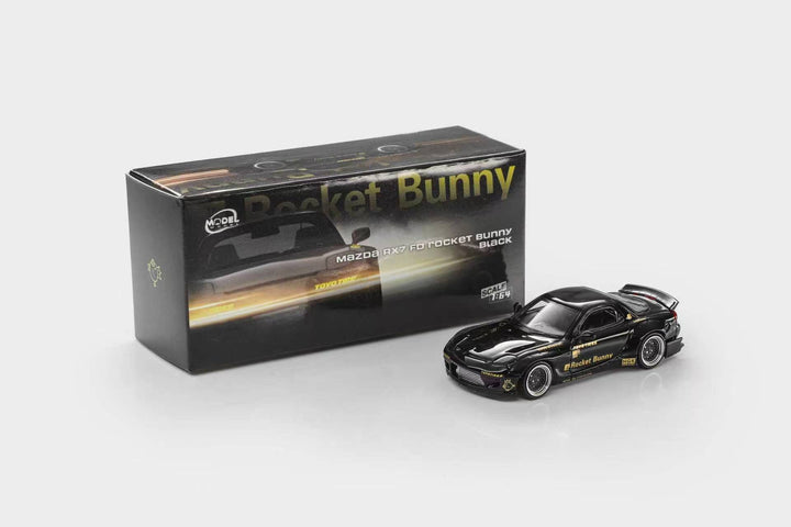 [Preorder] ModelModel 1:64 Mazda RX-7 FD Rocket Bunny Black MM64-RX7FDR-001