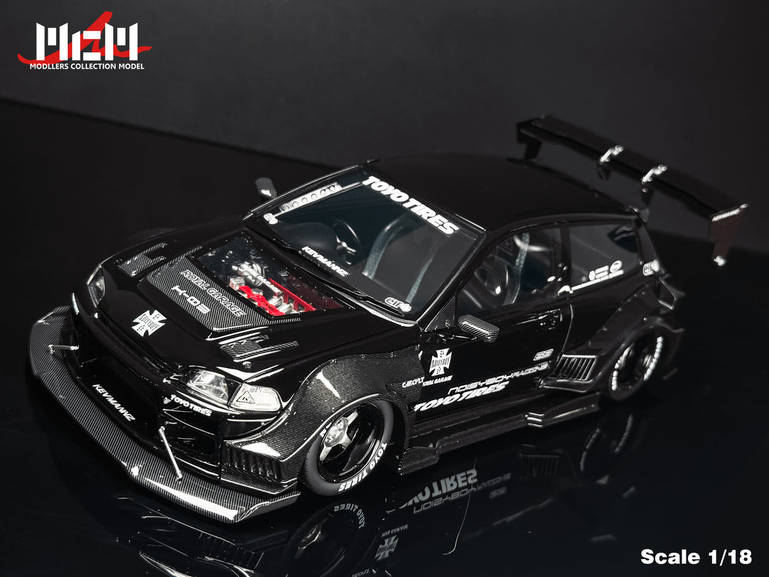 [Preorder] MCM 1:18 Honda Kevamannz 1996 EG6 Hatchback Wide  Body (5 Colours)