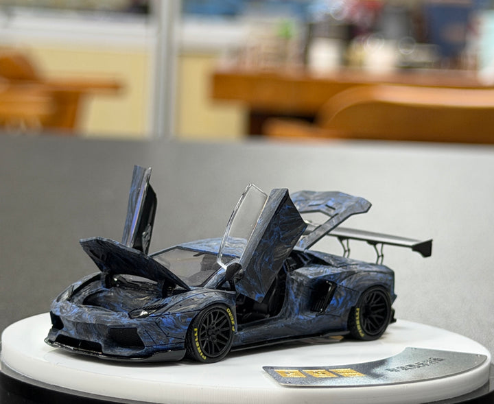 [Preorder] PGM 1:64 Lamborghini LB700 Blue Carbon Real Carbon