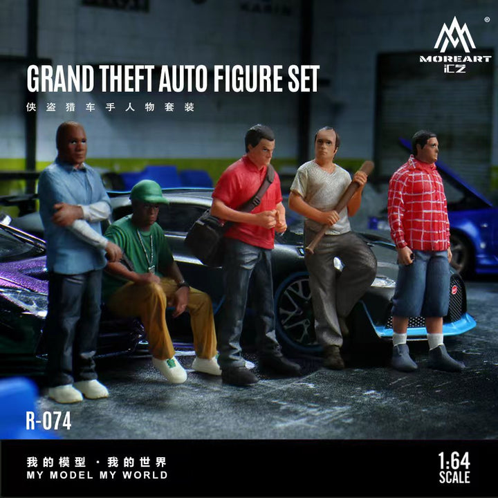MoreArt 1:64 Grand Theft Auto Figure Set MO223074