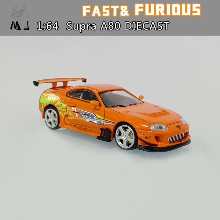 [Preorder] MJ Model 1:64 Toyota Supra (A80) -  Fast & Furious in Orange