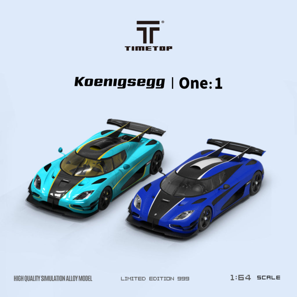 TimeTop 1/64 ケーニグセグ  One:1 Gold Strips Time Top 1:64 Koenigsegg Agera One1 (2 Colours) – Horizon