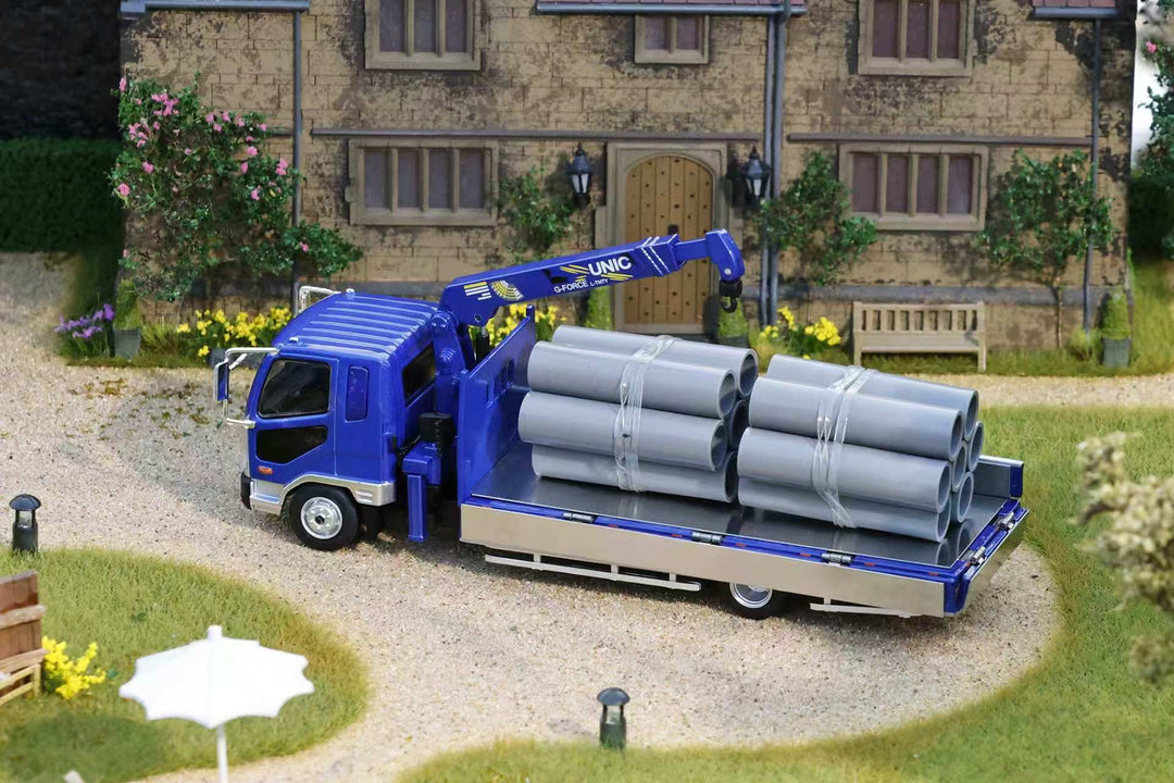 [Preorder] GCD 1:64 Mitsubishi Fuso Fighter (1024) Truck With Crane KS-082-634