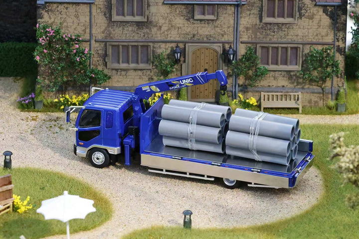 [Preorder] GCD 1:64 Mitsubishi Fuso Fighter (1024) Truck With Crane KS-082-634
