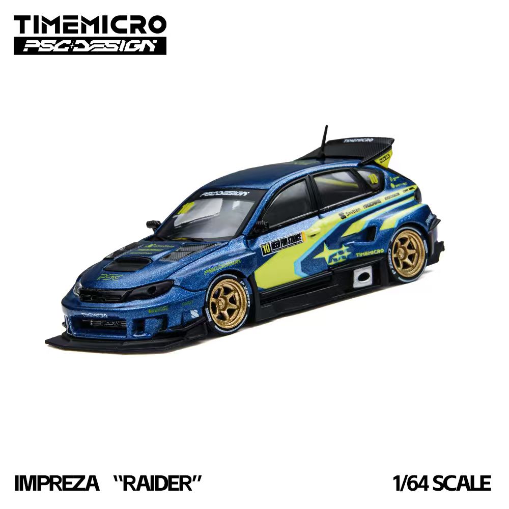 [Preorder] TimeMicro × PSC DESIGN 1:64 Subaru R34 "SMILODON" × IMPREZA "RAIDER" TM648404/TM648304