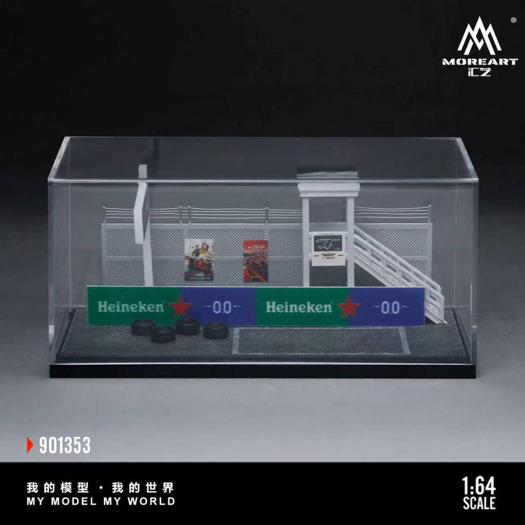 [Preorder] MoreArt 1:64 SCENE OF THE PIT AREA IN A CAR RACING EVENT MO901353