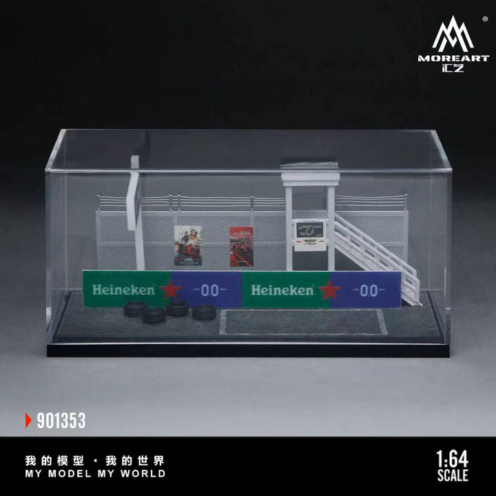 [Preorder] MoreArt 1:64 SCENE OF THE PIT AREA IN A CAR RACING EVENT MO901353