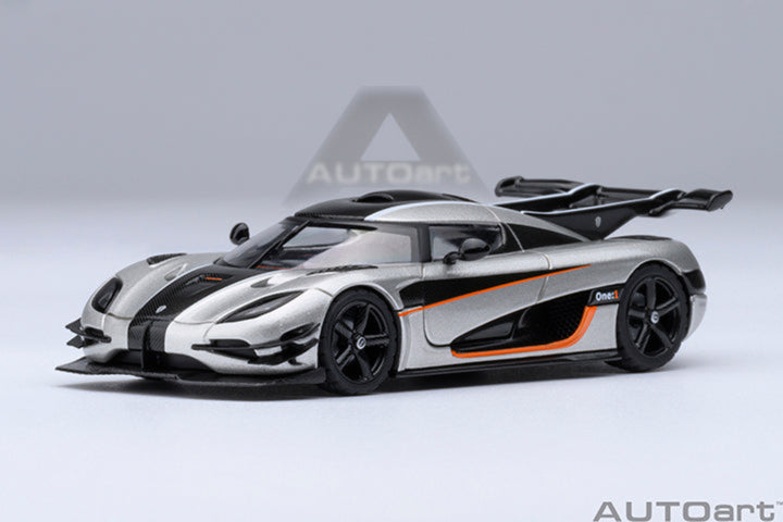 [Preorder] AutoArt 1:64 Koenigsegg One: 1 Moon Grey 20042