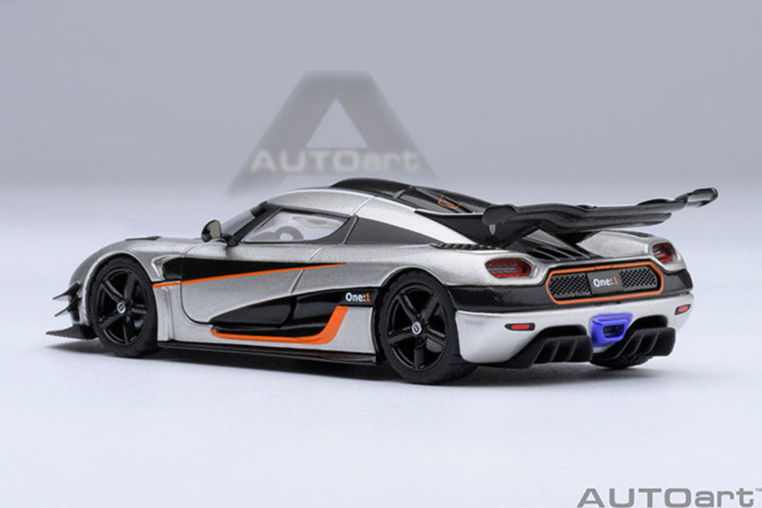 [Preorder] AutoArt 1:64 Koenigsegg One: 1 Moon Grey 20042