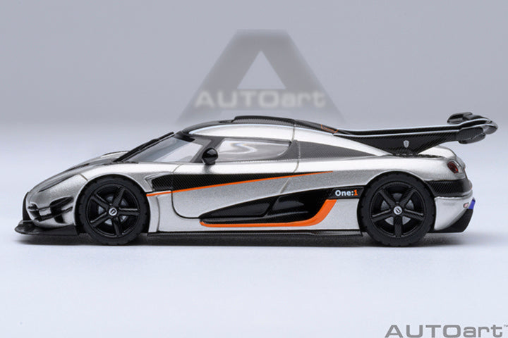 AutoArt 1:64 Koenigsegg One: 1 Moon Grey 20042