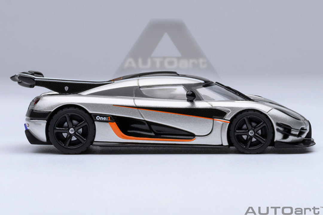 AutoArt 1:64 Koenigsegg One: 1 Moon Grey 20042