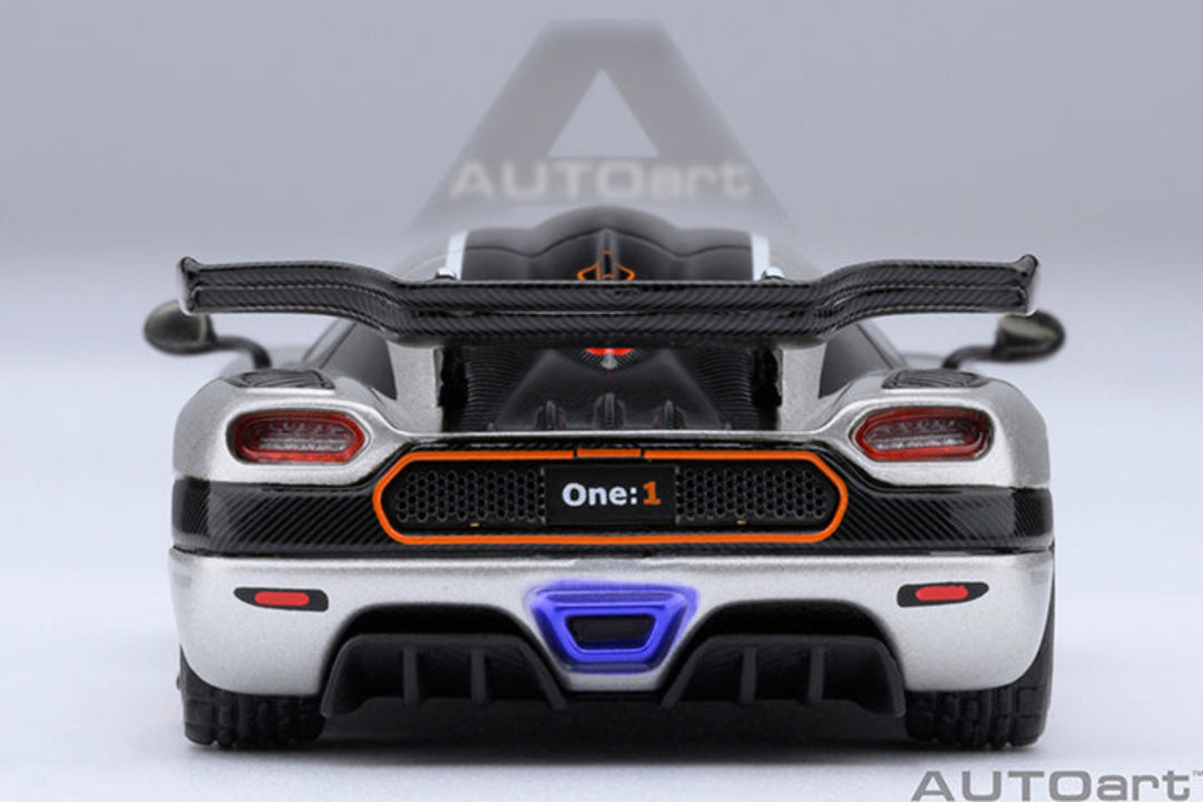 AutoArt 1:64 Koenigsegg One: 1 Moon Grey 20042